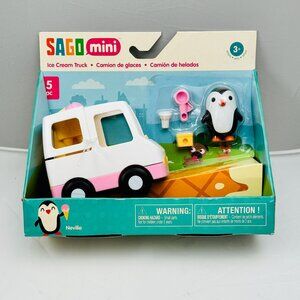 Sago Playset Mini Ice Cream Truck 5pc With Penguin Figure & Accessories